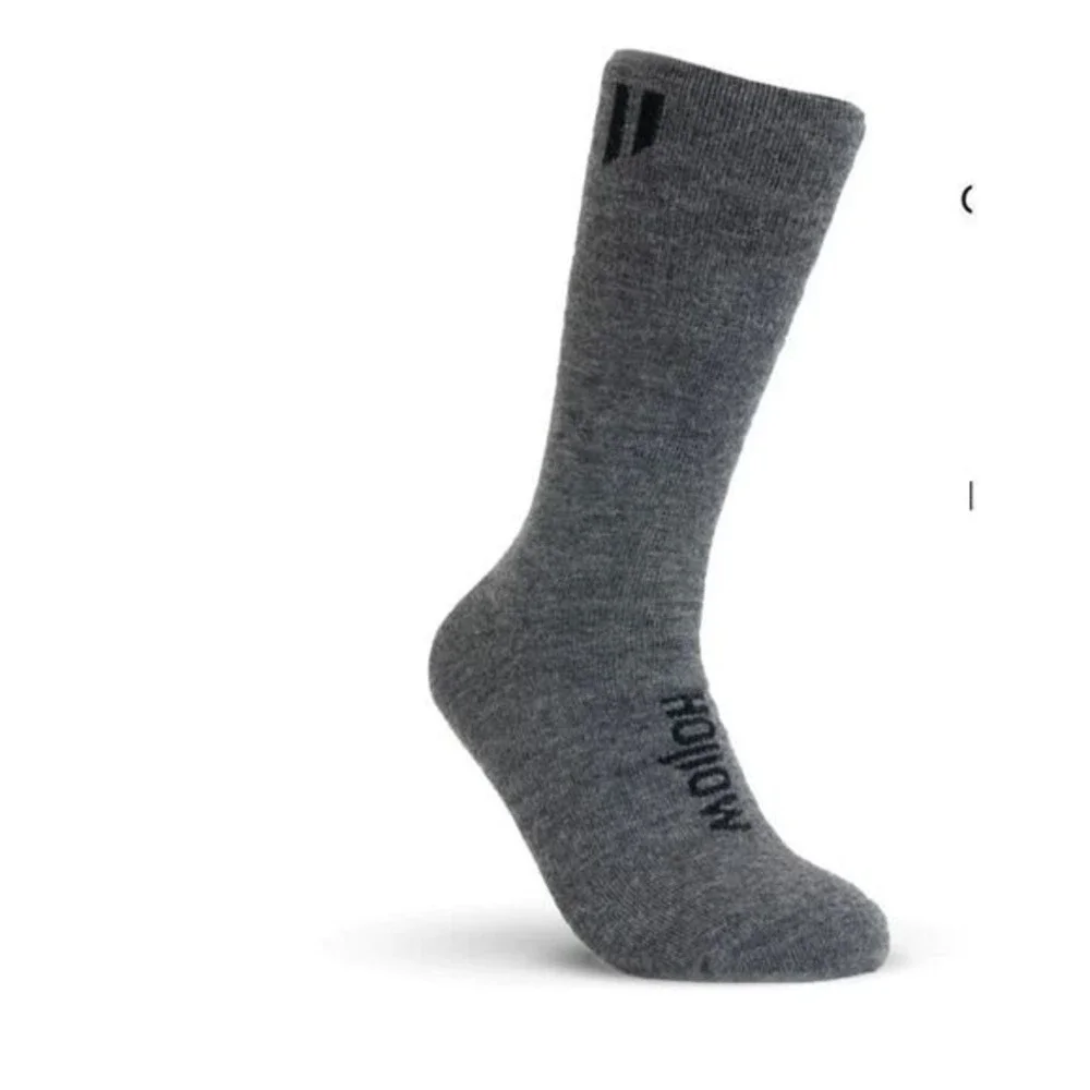 Hollow‎ Alpaca Performance Crew Socks Medium & Large Grey Men New With Tags